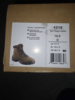Red wing BOA non-metalic safety toe EH shoes 10.5