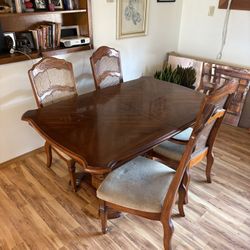 Wood Table & Chairs