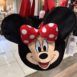 Minnie Mouse Mini Face Canvas Tote Bag