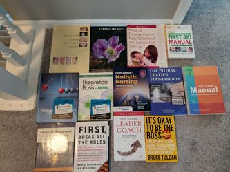 Assorted Nursing Books and Textbooks