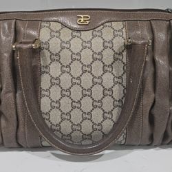 Gucci GG Plus Boston Bag With Gucci Wallet (Used)