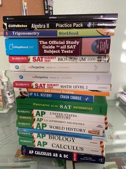 AP Review Books and high school workbooks