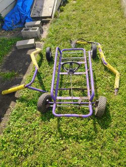  Kids Go Kart Frame And Engine With Roll Cage 
