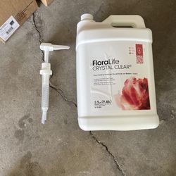 Flora life  crystal clear for fresh cut flowers 2.5 gallon