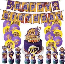 Los Angeles Lakers NBA Basketball Birthday Party Supplies