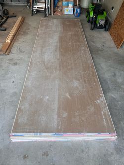 Six 12 ft x 4 ft x 5/8” FireCode Type X Sheet Rock Panels