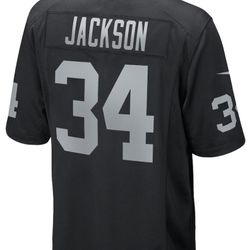 Las Vegas Raiders Bo Jackson Throwback Jersey - Black
