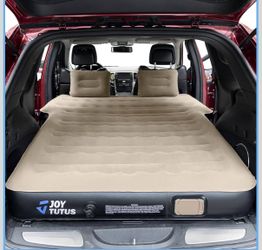 JOYTUTUS SUV Air Mattress, 3.0 Thickened Universal Car Bed Flocking Car Camping Inflatable Mattress Anti-Leakage with 2 Pillows Electric Pump for SUV 
