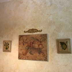 REDECORATING SALE - HOME DECOR 16”x20” Fruit Theme Wall Art