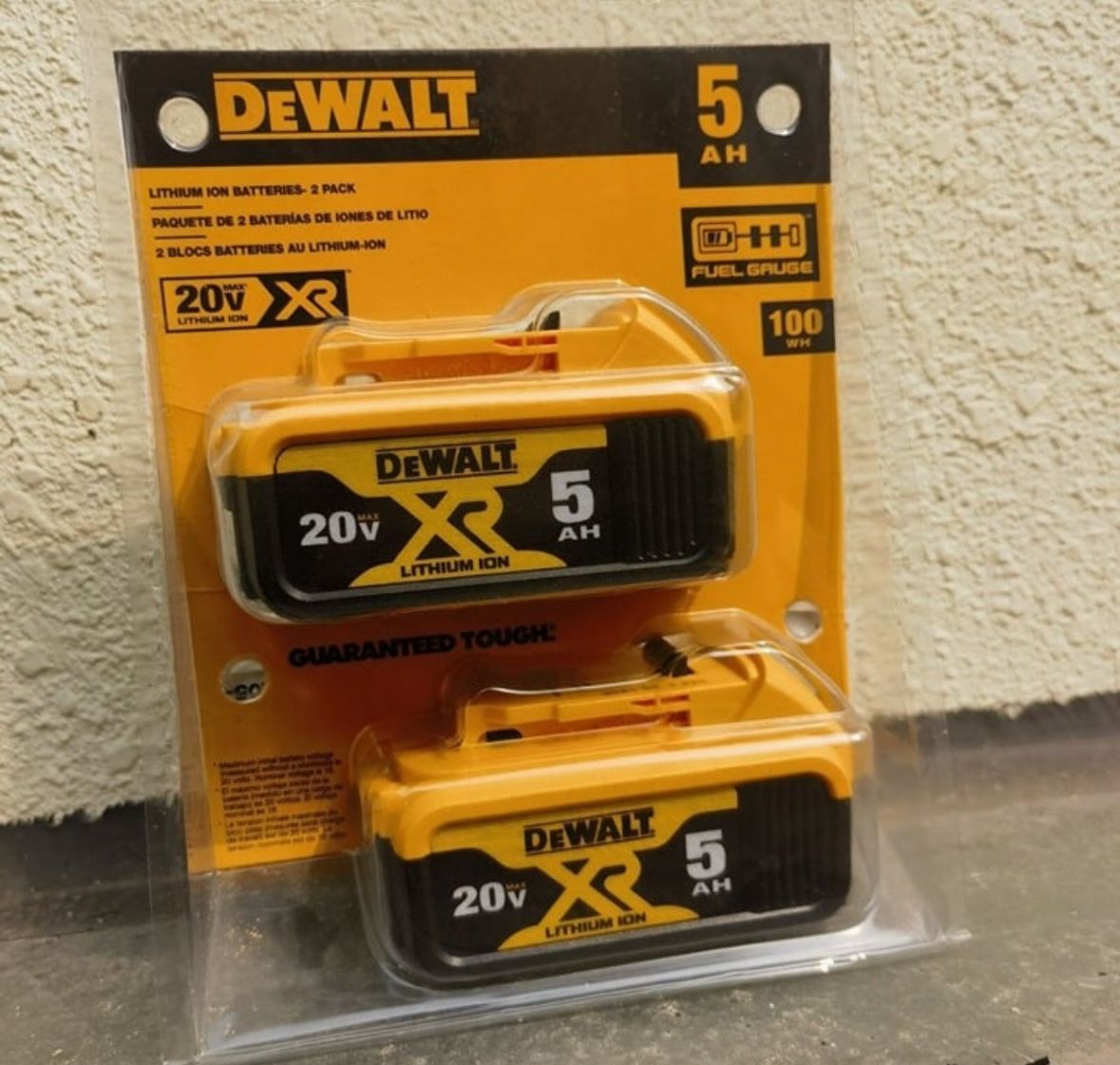 Dewalt New 5ah Battery 20v XR Pack X $130 