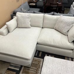 102” SUPER Plush Feather Cloud Sectional Sofa Couch