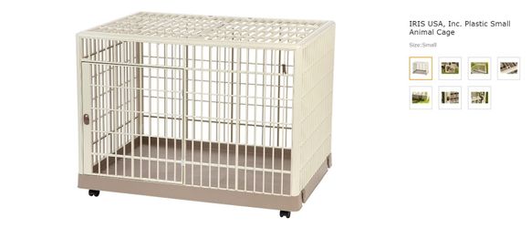 IRIS Plastic Small Animal Cage