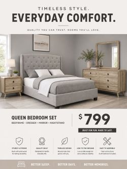 BIG SALE! BRAND NEW QUEEN SIZE BEDROOM SET