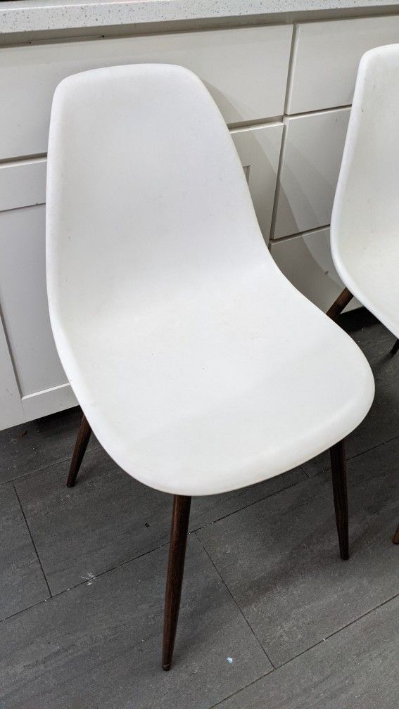 Dining Chairs X2 White Chairs for Sale in Queens, NY OfferUp