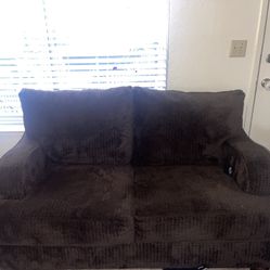 Brown Love Seat Couch 