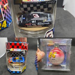 NASCAR Christmas Ornament Lot Dale Earnhardt and Jeff Gordon.