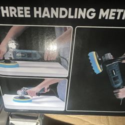 Brand New Auto Polish Buffer With Disc And Polish Pads 