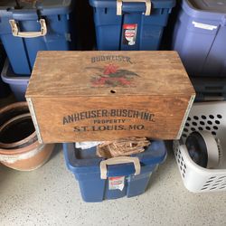 Vintage Anheuser-Busch wooden box