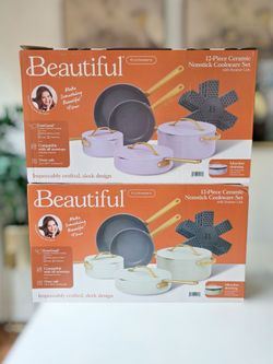Beautiful 12-Piece Cookware Pots & Pans Set