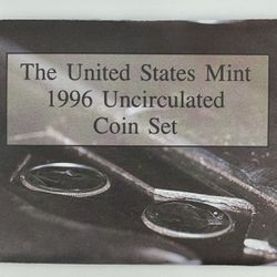 1996 United States Mint Uncirculated Coin Set With Coa And Ogp 