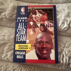 Michael Jordan Trading Card (Fleer 211)