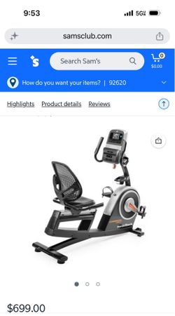 Nordic track VR21 recumbent bike