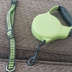 Retractable Dog Leash And Collar
