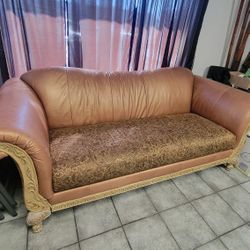 Elegant Leather Sofa