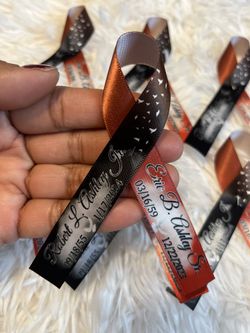 Custom ribbons / Memorial Ribbons/ RIP Ribbons