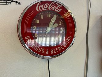 Coca-Cola Vintage Lighted Advertising Wall Clock