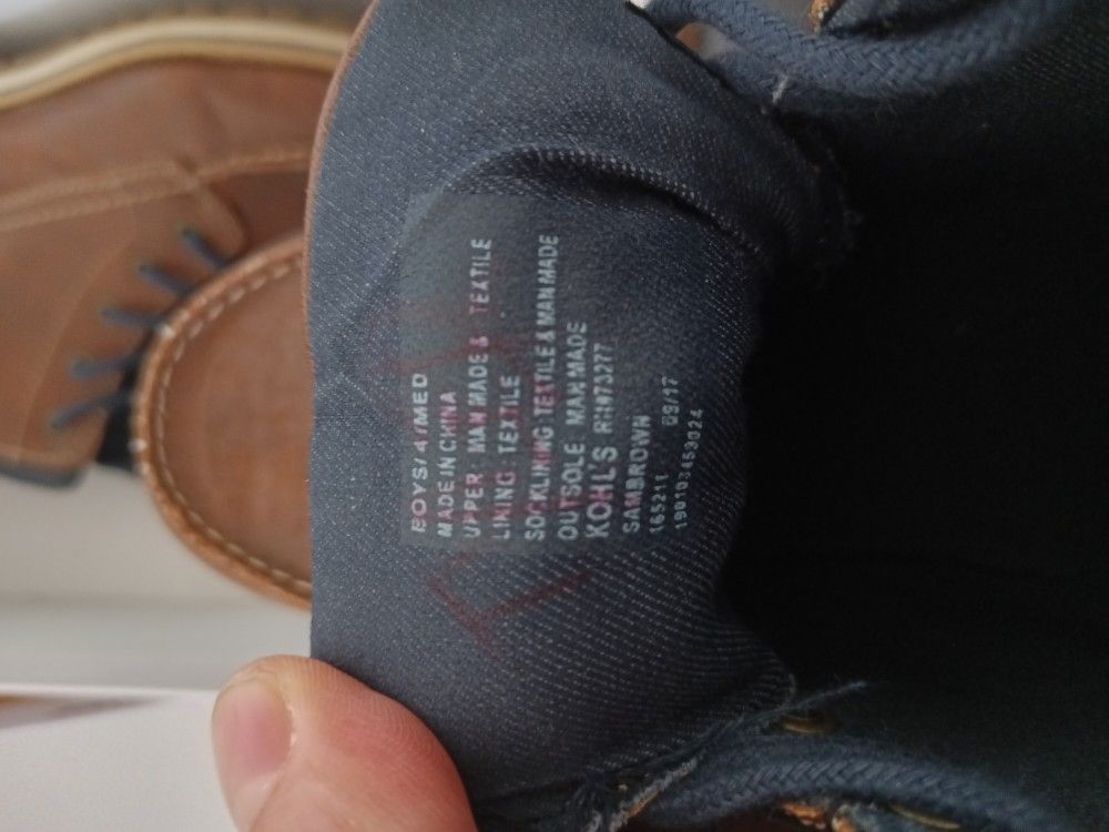 Sonoma Boy Leather Boot Size 4.0