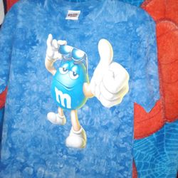 Vintage M&Ms World,Candy Chocolate Big Logo Blue Mars Mascot https://offerup.com/redirect/?o=VC1TaGlydC5zeg==.M.