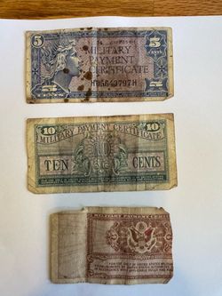 Old Military Payment Certificates