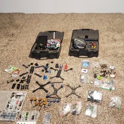 Fpv Gear, Drone Frame Parts, Motors, Whoop Gear, Fove Analog Goggles, Camera, TX & Rx. Taranis Q7 TX. 