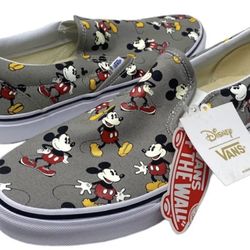 Vans classic slip 2025 on mickey mouse