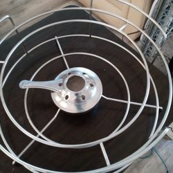 Stainless Round Rack Food Warmer With Candle Holder New Never Used Great For Holidays 15.00 Obo