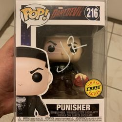 The Punisher Funko Pop 216 Chase Jon Bernthal Autograph Marvel MCU Disney DC Comics DCU Daredevil Spider-Man Batman X-Men Joker Comic Books Superman