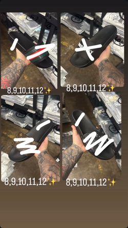 Designer slides Burberry,LV, Gucci