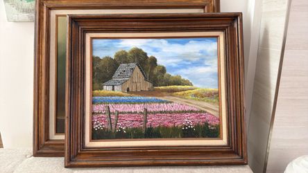 WV Penner Oil Painting in wood frame