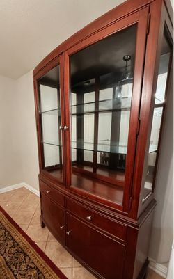 China cabinet with lights