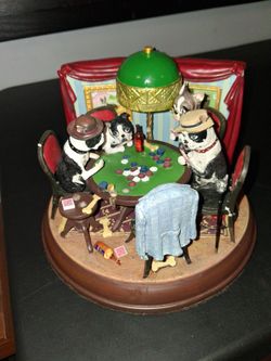 SALE RARE DANBURY MINT POKER DOGS COLLECTABLE