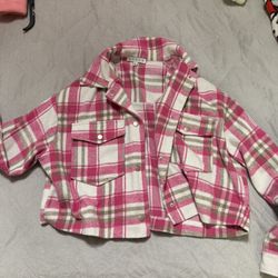 Flannel Cropped Jacket