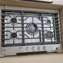 Lg Studio Stainless Steel Gas 36” Cooktop 