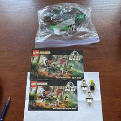 Lego Set 7128 Star Wars Speeder Bikes Complete 