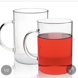 Borosilicate Glass Mugs 19 Oz Set Of 2