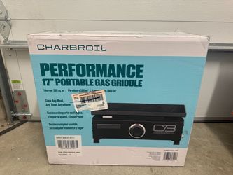 Char-Broil 17" Tabletop Propane Griddle - Portable Flat Top Grill - Brand New Sealed