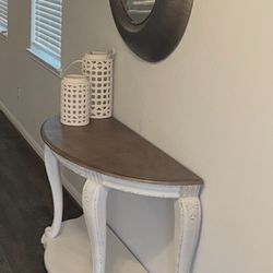 New Entry Sofa Table Large Mirror 