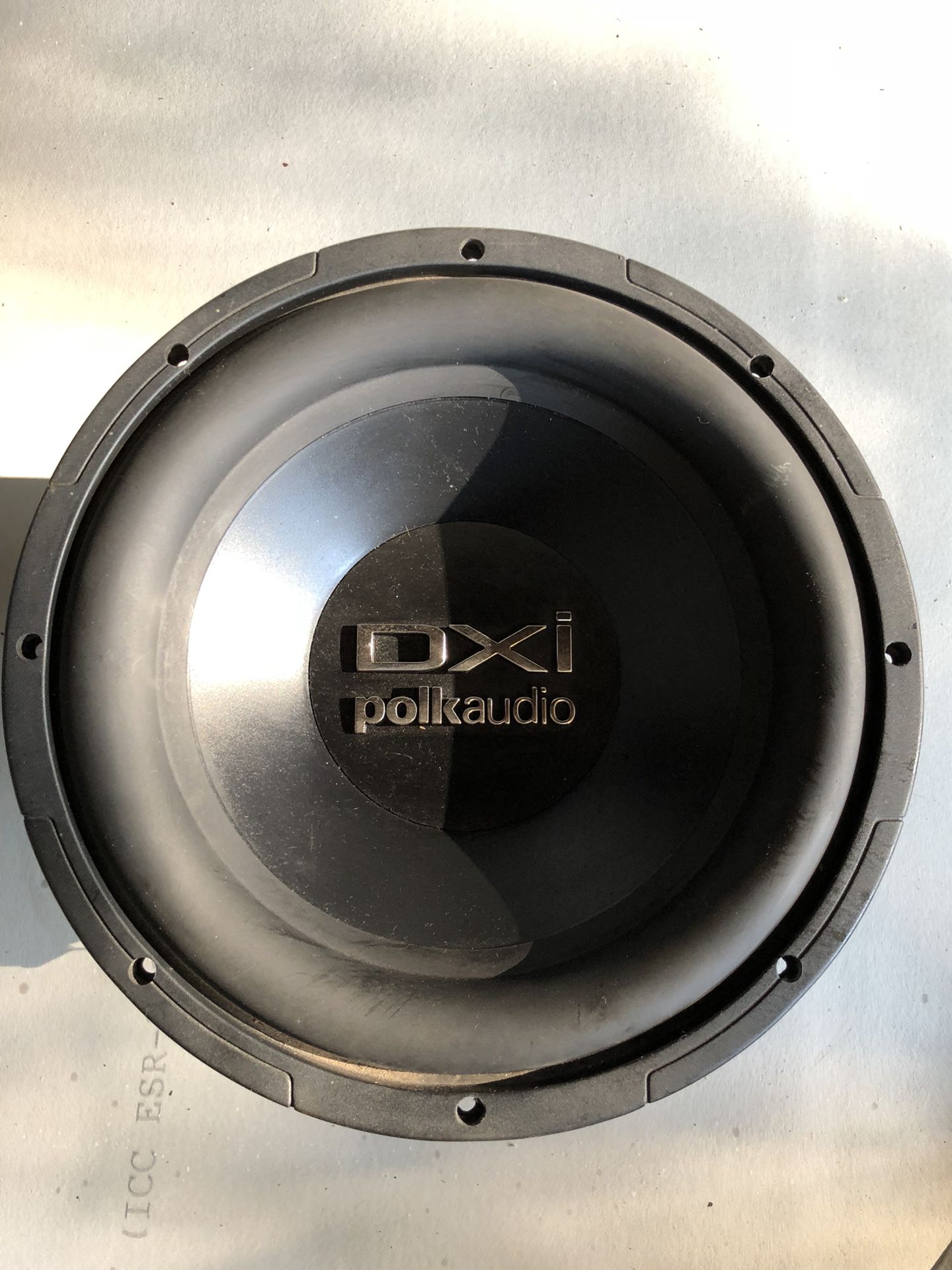 Polk audio speaker 10”