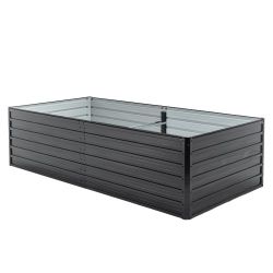 Metal Raised Garden Bed Outdoor 7.2x3.6x2 FT Galvanized Raised Garden Bed Kit,Vegetable Boxes-Rectangle Metal Flower Box,Large Planter Raised Beds Out