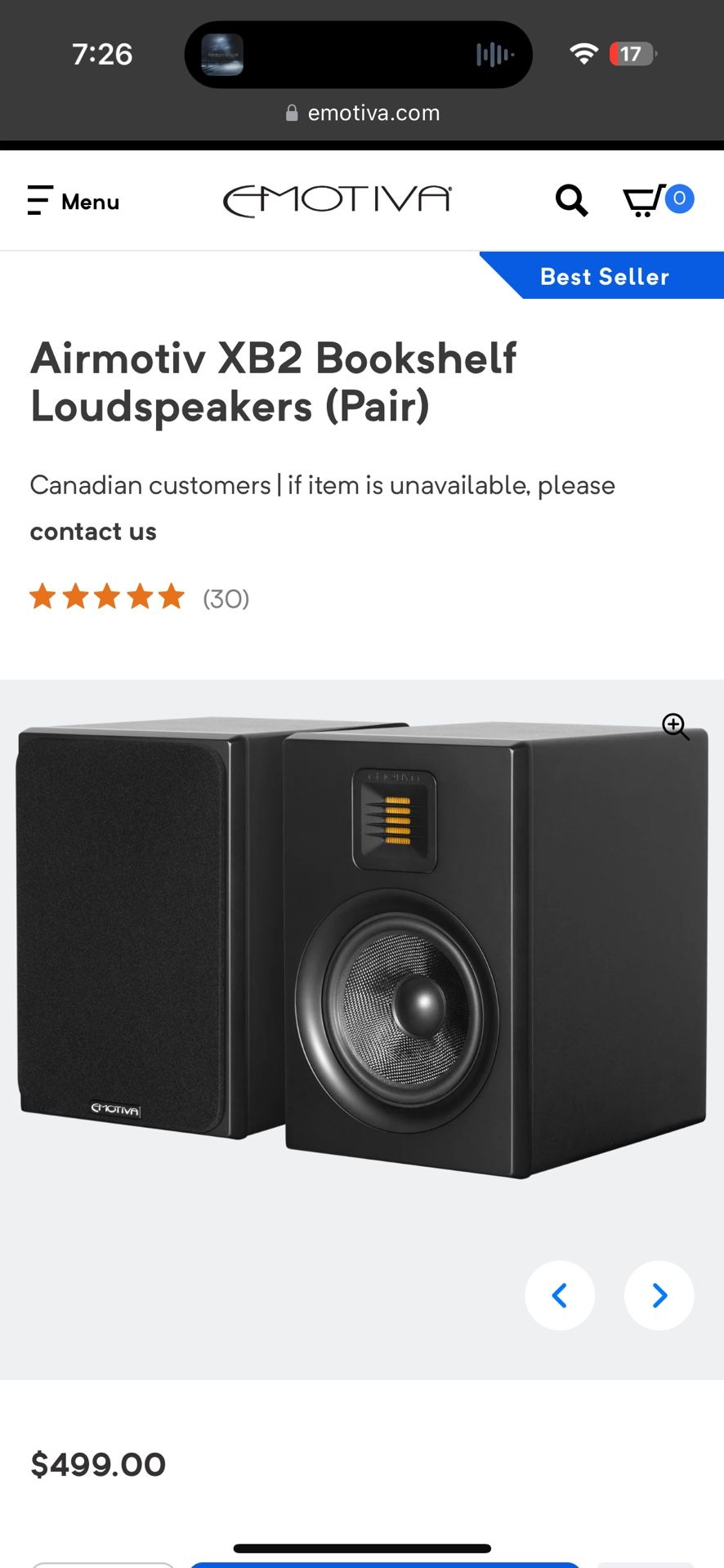 Emotiva XB2 Bookshelf Speakers